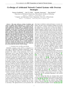 Co-Design of Arbitrated Network Control Systems with Overrun Strategies