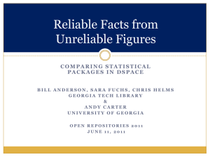 Reliable Facts from Unreliable Figures