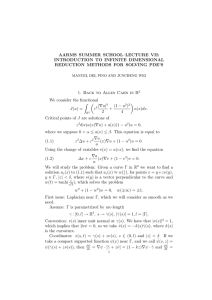 AARMS SUMMER SCHOOL–LECTURE VII: INTRODUCTION TO INFINITE DIMENSIONAL