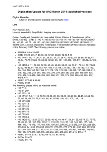 Digitisation Update for UAG March 2014 (published version)