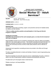 Social Worker II - Adult Services*