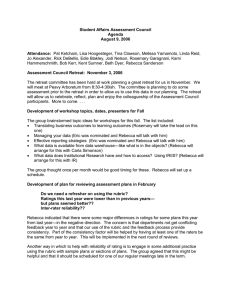 Student Affairs Assessment Council Agenda August 9, 2006