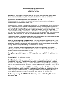 Student Affairs Assessment Council Agenda--Minutes September 13, 2006