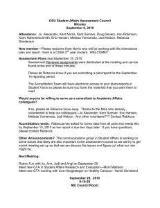 OSU Student Affairs Assessment Council Minutes September 8, 2010 Attendance
