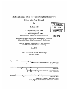 Photonic Bandgap  Fibers  for Transmitting  High Peak-Power by