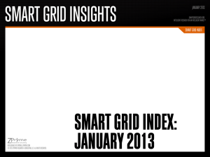 SMART GRID INDEX: JANUARY 2013 SMART GRID INSIGHTS SMART GRID INDEX