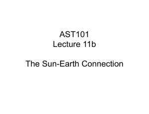 AST101 Lecture 11b The Sun-Earth Connection