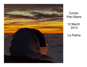 Comet Pan-Starrs 12 March 2013