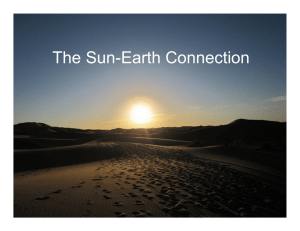 The Sun-Earth Connection