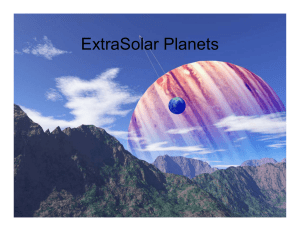 ExtraSolar Planets