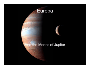 Europa  And the Moons of Jupiter