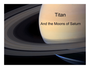 Titan And the Moons of Saturn