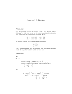 Homework 6 Solutions Problem 1