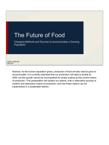 The Future of Food Population