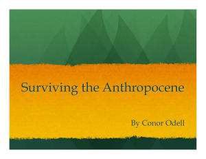 Surviving the Anthropocene By Conor Odell