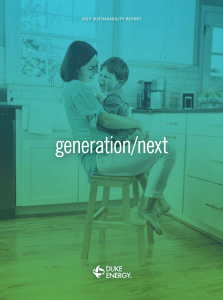 generation/next 2015 SUSTAINABILITY REPORT