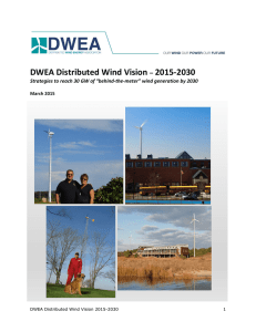 DWEA Distributed Wind Vision 2015-2030  –