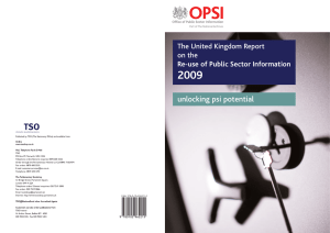 2009 unlocking psi potential The United Kingdom Report on the