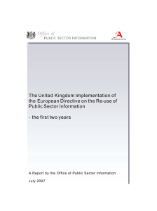 The United Kingdom Implementation of the European Directive on the e R