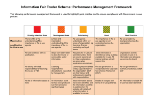 Information Fair Trader Scheme: Performance Management Framework