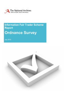 Ordnance Survey Information Fair Trader Scheme Report