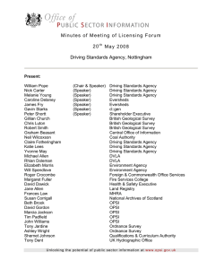 Minutes of Meeting of Licensing Forum  20 May 2008