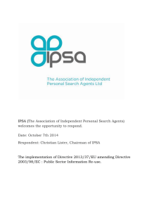 IPSA ( The Association of Independent Personal Search Agents)