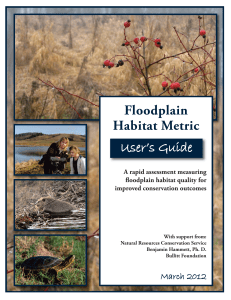 Floodplain Habitat Metric User’s Guide March 2012