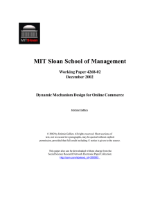MIT Sloan School of Management Working Paper 4268-02 December 2002
