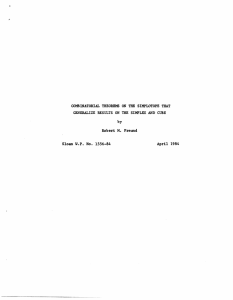 COMBINATORIAL  THEOREMS  ON  THE  SIMPLOTOPE ... GENERALIZE  RESULTS  ON  THE  SIMPLEX ... by Robert  M.  Freund