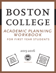 boston college  academic planning