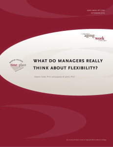 what do managers really think about flexibility?  bo