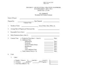 FSH 2409.17 - SILVICULTURAL  PRACTICES  HANDBOOK EFFECTIVE  3/31/99