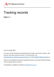 Tracking records  RMS 2.1