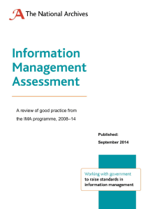 A review of good practice from –14 the IMA programme, 2008