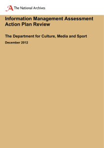 Information Management Assessment Action Plan Review