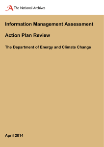 Information Management Assessment Action Plan Review