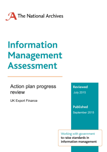 Action plan progress review  UK Export Finance