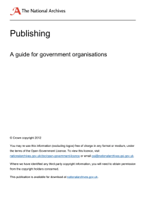 Publishing  A guide for government organisations