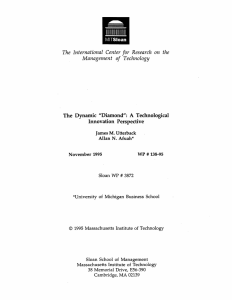 The  International Center for  Research  on ... Management  of  Technology Innovation  Perspective