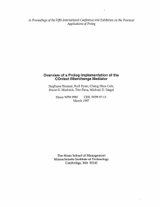 in Proceedings of the Fifth International Conference and Exhibition on ... Applications of Prolog