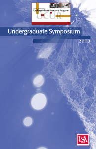 Undergraduate Symposium 2013