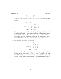 Math 340–101 Fall 2015 Homework #3