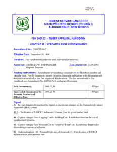 FOREST SERVICE HANDBOOK SOUTHWESTERN REGION (REGION 3) ALBUQUERQUE, NEW MEXICO