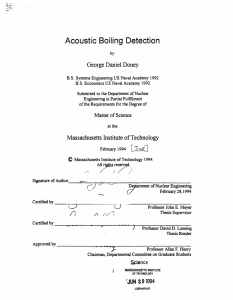 Acoustic  Boiling Detection