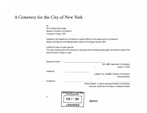 A Cemetery for the City of New  York