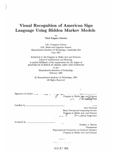 Visual  Recognition  of  American  Sign