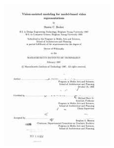 Vision-assisted  modeling  for  model-based  video representations C.