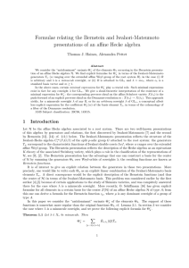 Formulae relating the Bernstein and Iwahori-Matsumoto Thomas J. Haines, Alexandra Pettet