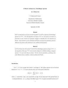 A Mourre estimate for a Schr¨ odinger operator on a binary tree